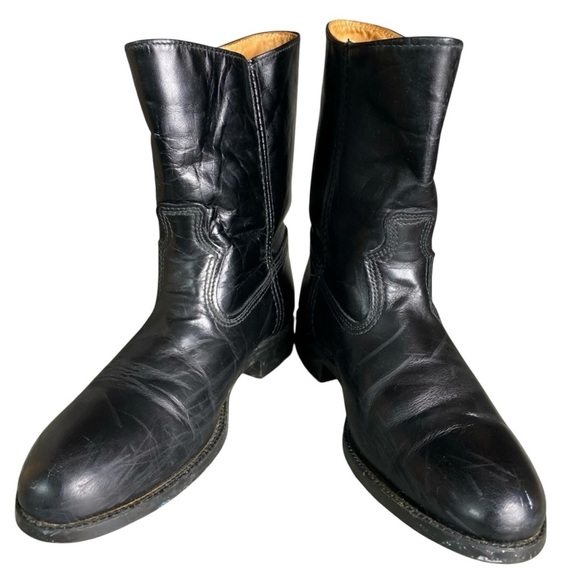 Vintage Black Western Boots - Picture 2 of 8